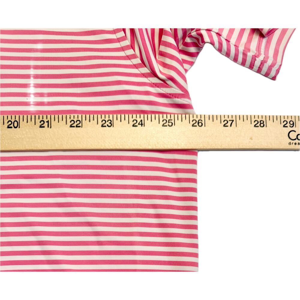 Peter Millar Pink/White Summer Comfort Competition Stripe Polo Size XL 🏌️‍♂️🩷⛳ - Picture 11 of 16